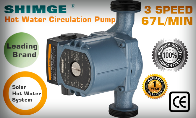 Shimge Xps25 6 180 3 Speed Hot Water Circulation Booster Pump Low Noise