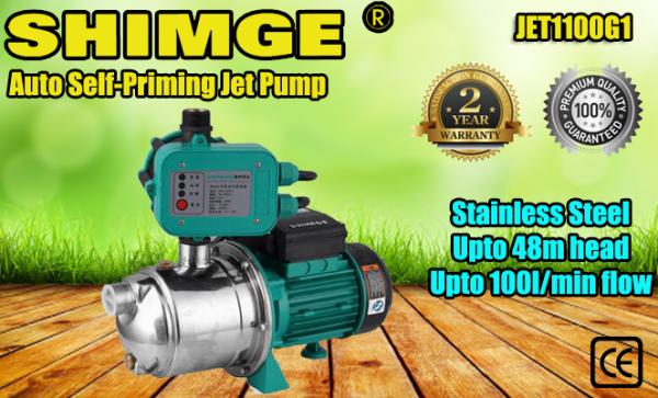 Cool Tech Pumps Shimge Stainless Steel Auto Self Priming Surface Jet